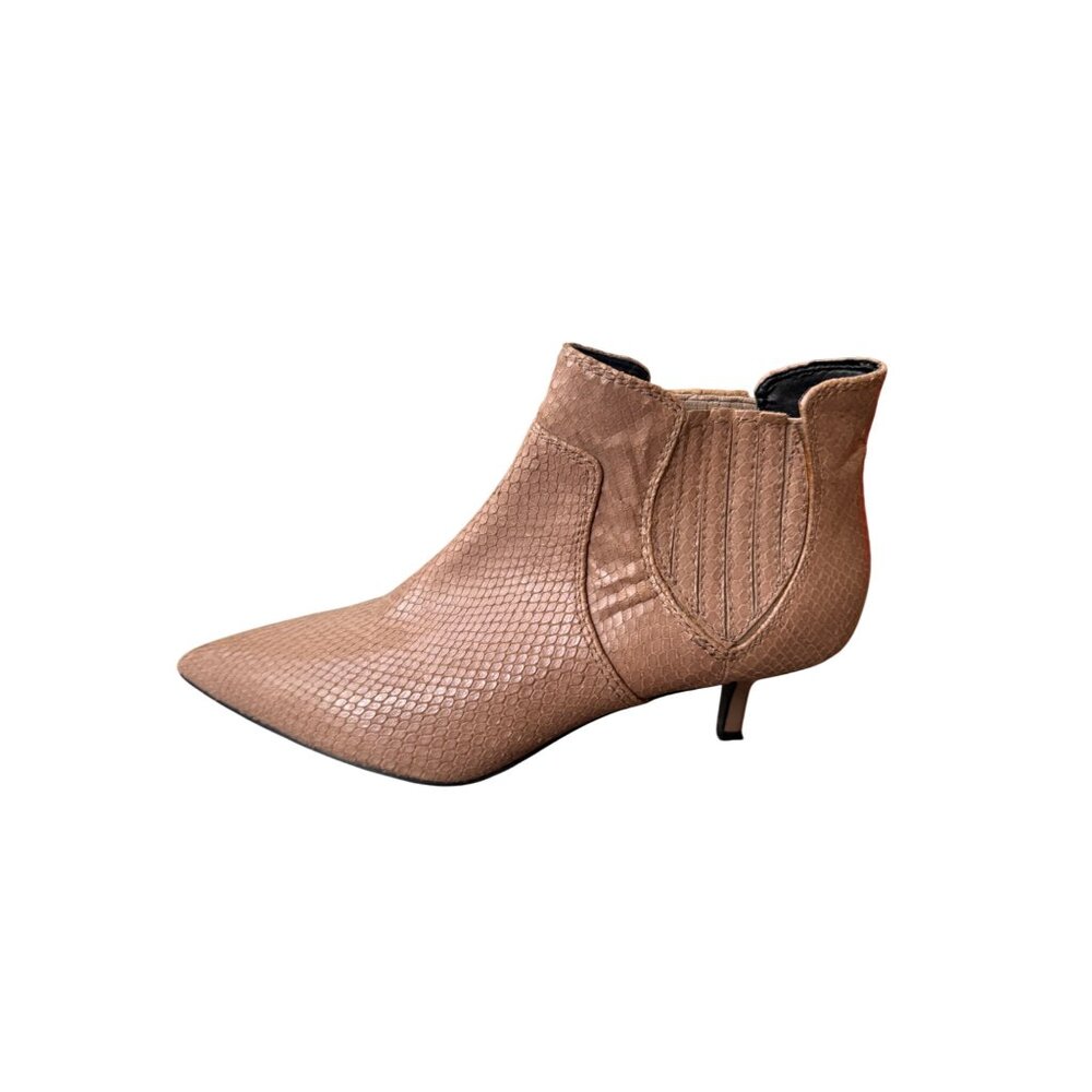 Rebecca Minkoff Deina Too Pointed Toe Bootie Boots Size 9.5 Leather Slip On - Picture 6 of 8